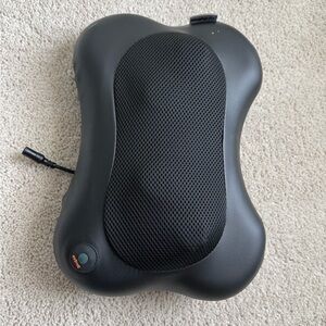 Black Shiatsu Massage Pillow with Heat